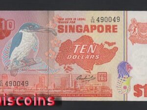 B228-SINGAPORE-1976新加坡紙鈔-10 dollars(398)