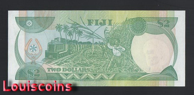 B229-FIJI-ND (1995)斐濟紙幣-2 Dollars(B)