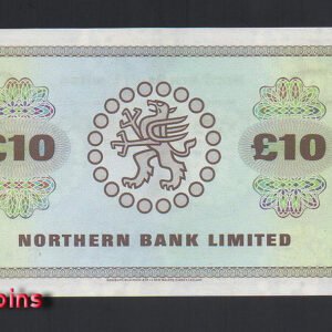 23-2 B023-NORTHERN IRELAND-1982北愛爾蘭鈔票10 pounds