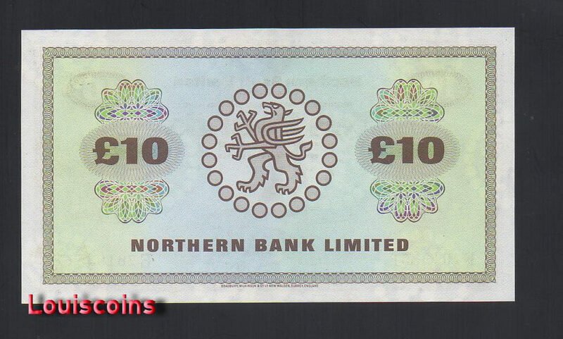 23-2 B023-NORTHERN IRELAND-1982北愛爾蘭鈔票10 pounds