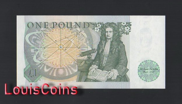 B230-GREAT BRITAIN-ND (1978-1984)英國紙幣,1 Pound(1368)