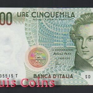 233-1 B233-ITALY--1985義大利紙幣5.000 Lire(1265)