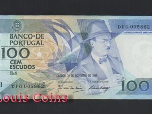 235-1 B235-PORTUGAL--1988葡萄牙紙幣100 Escudos(B)