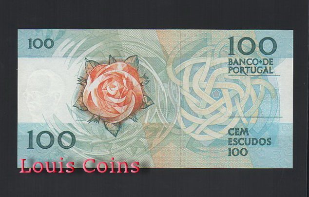 B235-PORTUGAL--1988葡萄牙紙幣100 Escudos(B)