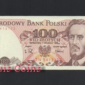 B236-POLAND--1975-1988波蘭紙幣100 Złotych（1106）