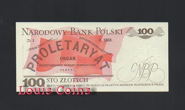 B236-POLAND--1975-1988波蘭紙幣100 Złotych（1106）