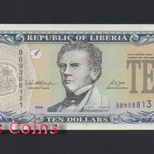 B239-LIBERIA--2009賴比瑞亞紙幣10 Dollars(288)