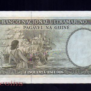 B024-Guiné Portuguesa-1971葡屬幾內亞紙鈔.50 ESCUDOS(1348)
