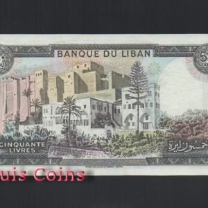B244-LEBANON--1964-1988黎巴嫩紙幣50 Livres(1229)