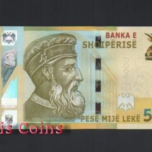 245-1 B245-ALBANIA--2017阿爾巴尼亞紙幣5.000 Leke(B)