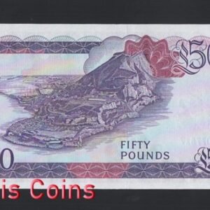 247-2 B247-GIBRALTAR-1986直布羅陀紙幣,50 Pounds(922)