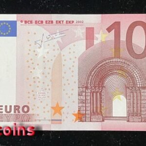251-1 B251-EUROPEAN CENTRAL BANK-2002歐盟紙幣-10 euro二簽(402)