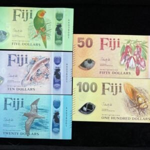 B257-FIJI-ND (2026)斐濟塑膠紙幣-5-100 Dollars全同號鈔（B）