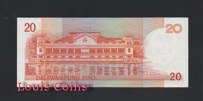264-2 B264-PHILIPPINES--1998-2012菲律賓紙幣20 Piso(B)