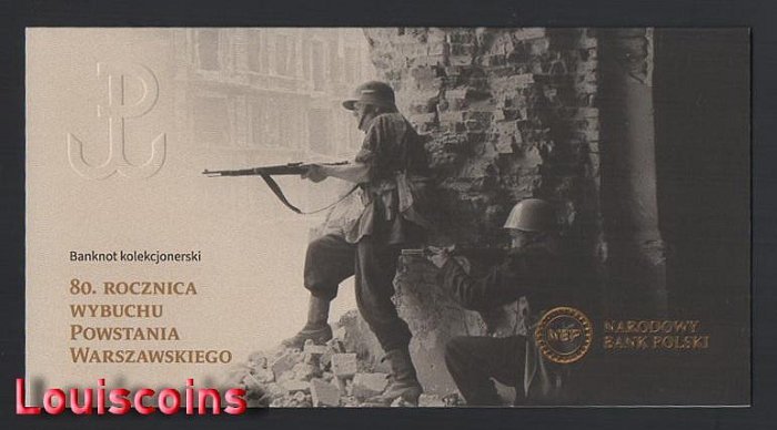 B266-POLAND-2024波蘭紀念紙幣含冊,20 Złotych(B)