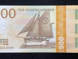 B269-NORWAY-2018挪威紙幣,500 Kroner(B)