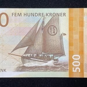 B269-NORWAY-2018挪威紙幣,500 Kroner(B)