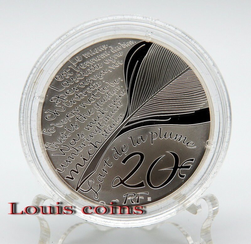 F027‧France‧2021法國‧但丁逝世700周年紀念Proof銀幣
