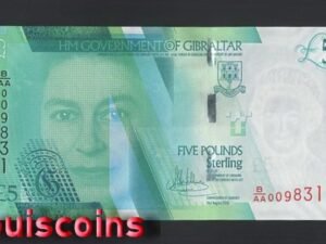 B270-GIBRALTAR-2020直布羅陀紙幣-5 Pounds Sterling（B）