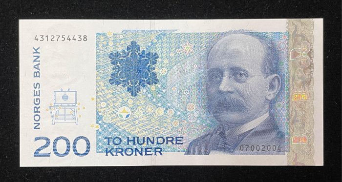 B271-NORWAY-2002-14挪威紙幣,200 Kroner(B)