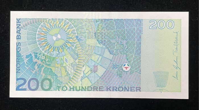 B271-NORWAY-2002-14挪威紙幣,200 Kroner(B)