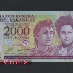 272-1 B272-PARAGUAY--2008~23巴拉圭塑膠鈔票2.000 Guaranies (640)