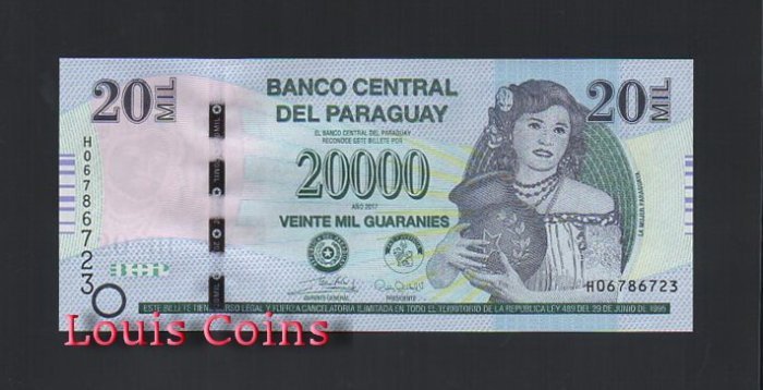 B273-PARAGUAY--2013巴拉圭紙幣2.0000 Guaranies(B)