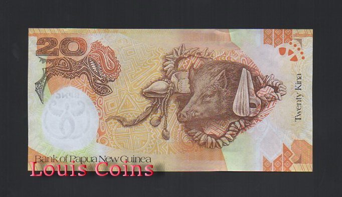 275-2 B275-PAPUA NEW GUINEA--2008巴布亞新幾內亞紀念紙鈔20 Kina(243)