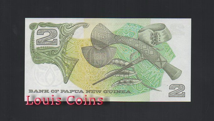276-2 B276-PAPUA NEW GUINEA--1975巴布亞新幾內亞紙幣2 Kina(940)