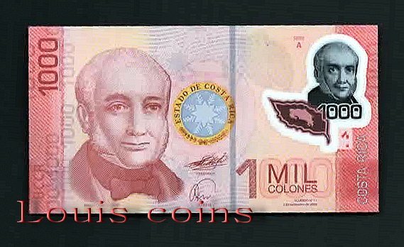 B028-COSTA RICA-2009哥斯大黎加塑膠鈔.1000 COLONES(1315)