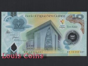 B280-PAPUA NEW GUINEA-2015巴布亞新幾內亞紀念塑膠鈔票10 Kina(428)