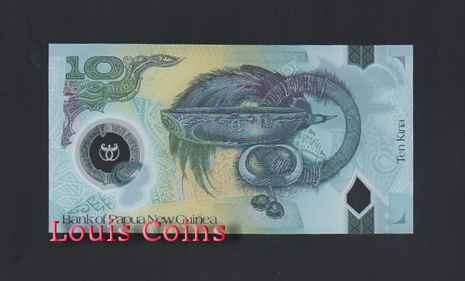 B280-PAPUA NEW GUINEA-2015巴布亞新幾內亞紀念塑膠鈔票10 Kina(428)
