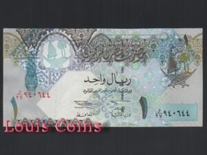 281-1 B281-QATAR-ND 2003卡達紙幣1 Riyal(406)