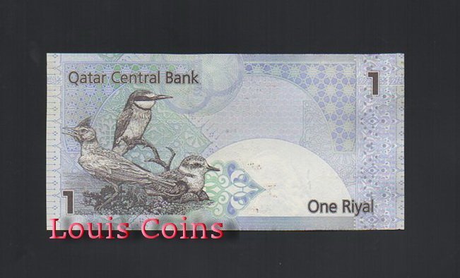 B281-QATAR-ND 2003卡達紙幣1 Riyal（406）
