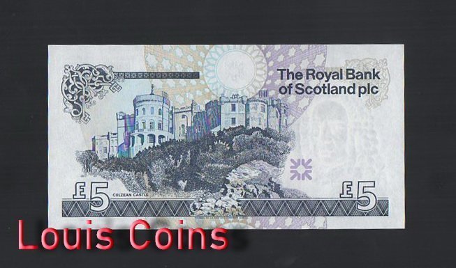 B283-SCOTLAND-2010蘇格蘭紙幣,5 Pounds Sterling(B)