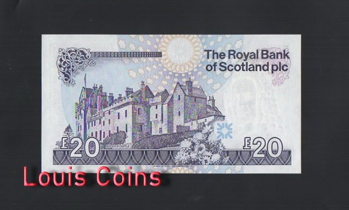B285-SCOTLAND-2007蘇格蘭紙幣,20 Pounds Sterling(B)