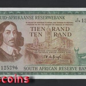 287-1 B287-SOUTH AFRICA-1966-76南非紙幣-10 Rand(B)