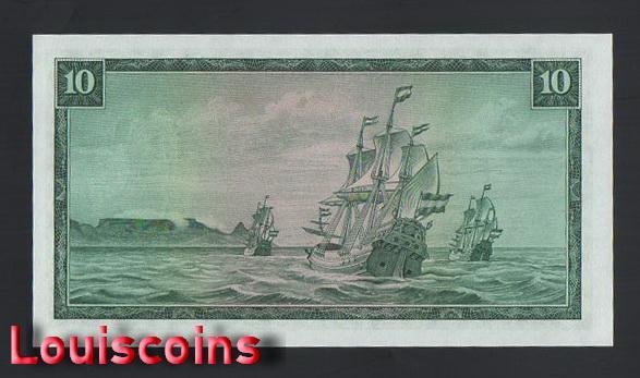 287-2 B287-SOUTH AFRICA-1966-76南非紙幣-10 Rand(B)