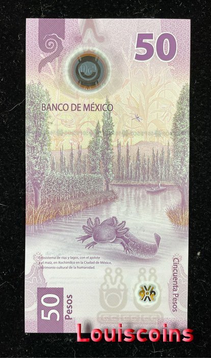 B297-MEXICO-2021墨西哥塑膠鈔票-50 Pesos(117)