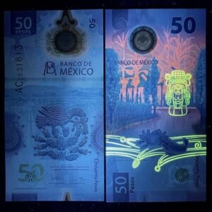 B297-MEXICO-2021墨西哥塑膠鈔票-50 Pesos(117)