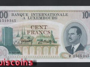 298-1 B298-LUXEMBOURG-1968盧森堡鈔票.100 Francs(O)