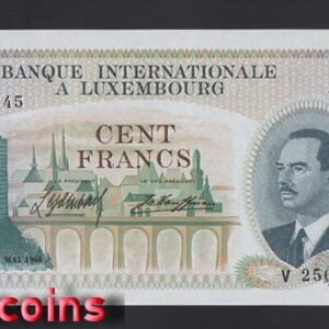 298-1 B298-LUXEMBOURG-1968盧森堡鈔票.100 Francs(O)