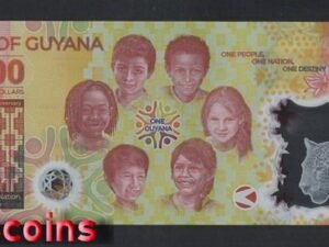 306-1 B306-GUYANA-2022圭亞那塑膠紀念紙幣-2.000 Dollars(849)