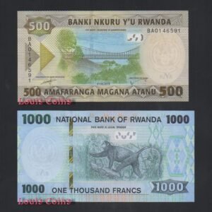 B307-RWANDA--2019盧安達紙幣(兩張1組)(779)