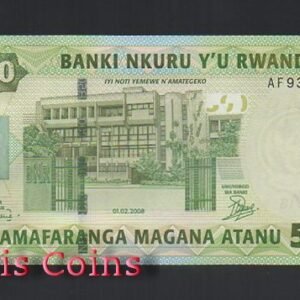 B308-RWANDA--2008盧安達紙幣500 Francs(684)
