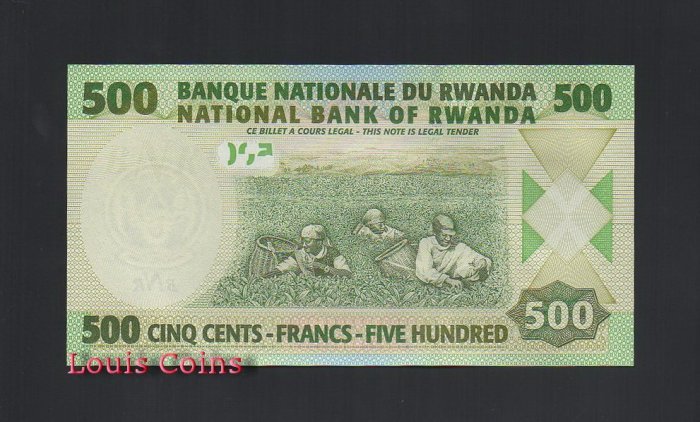 B308-RWANDA--2008盧安達紙幣500 Francs(684)