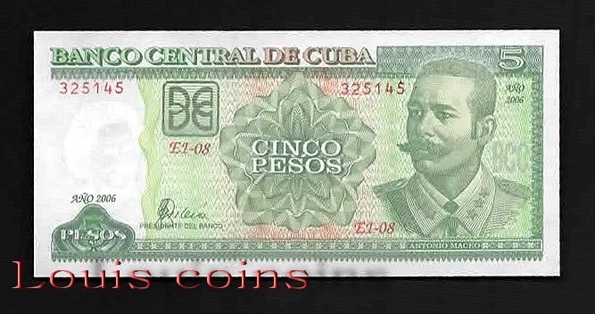 B031-CUBA-2006古巴紙鈔.5 Pesos(103)