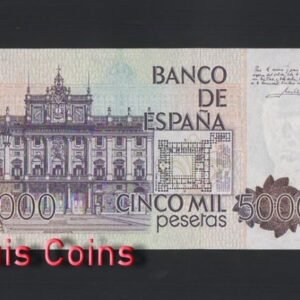 B313-SPAIN-1976西班牙紙幣,5.000 Pesetas(B)