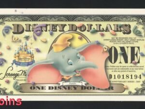 316-1 B316-DISNEY-2005年 迪士尼 ( 小飛象 ) 1美元紀念鈔票(B)