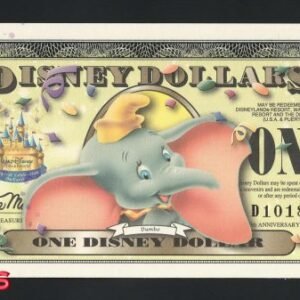 316-1 B316-DISNEY-2005年 迪士尼 ( 小飛象 ) 1美元紀念鈔票(B)